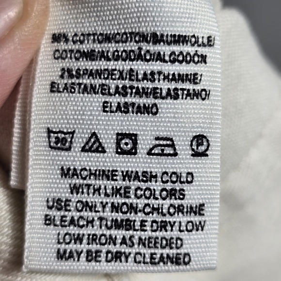 Free People Womens 29 Distressed‎ Skinny Jeans Raw Fringed Frayed Hem Cream - Picture 11 of 11